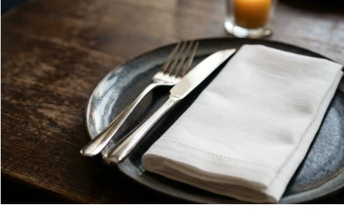 A fine dining table set for a tasting menu